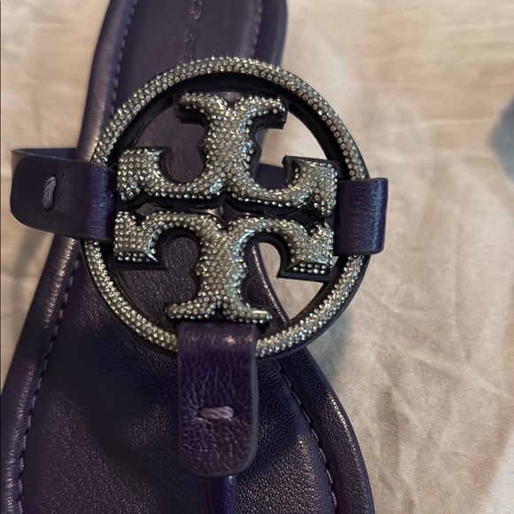 Tory Burch Miller Purple Pave Sandals Size 8.5 - Picture 4 of 6
